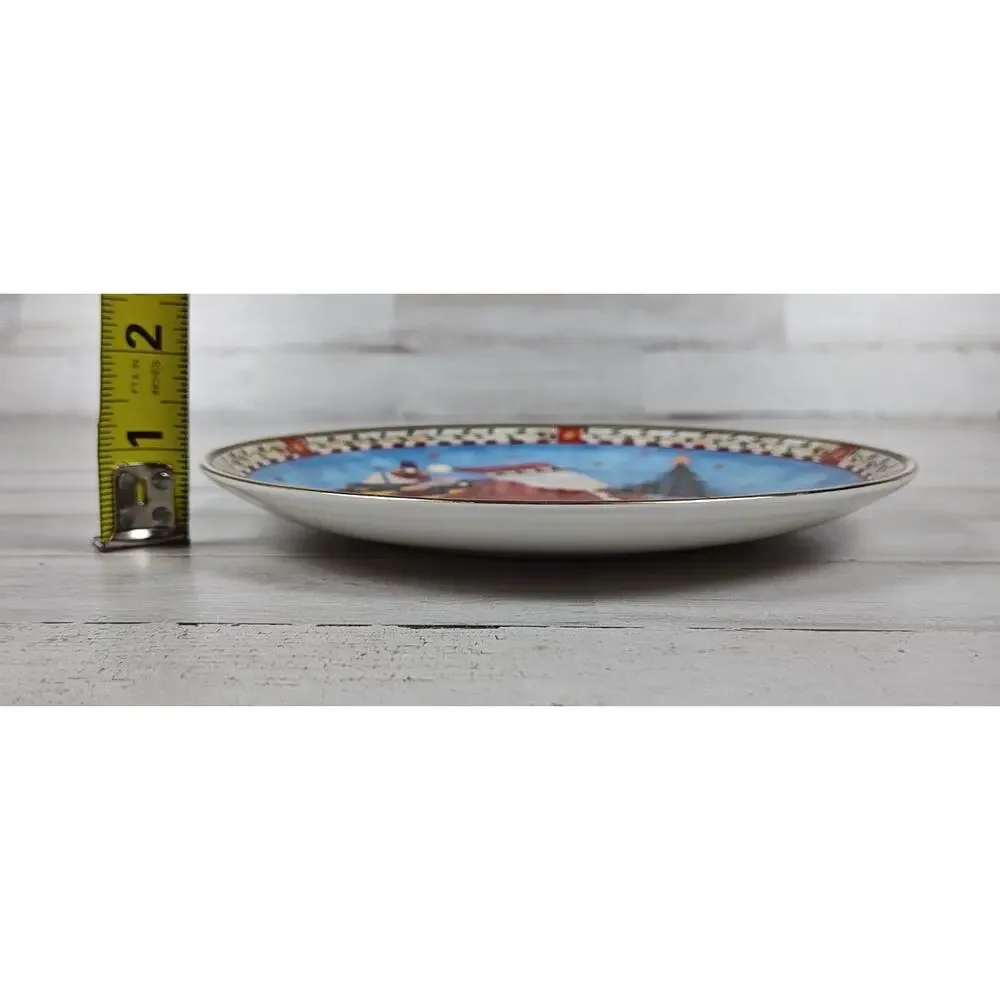FRANKLIN MINT Royal Doulton CHRISTMAS DELIVERIES Bone China Plate By Debbie Mumm